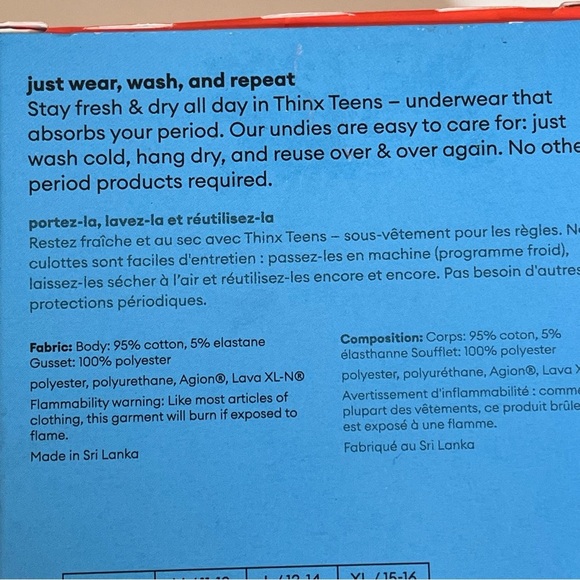 Thinx Teens period bikini panties 2 - Picture 9 of 9